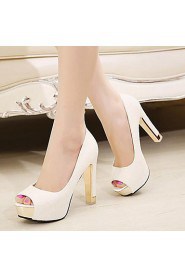 Women's Shoes Pump Fashion Club Chunky Heel Heels / Peep Toe Heels Party & Evening / Dress