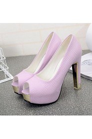 Women's Shoes Pump Fashion Club Chunky Heel Heels / Peep Toe Heels Party & Evening / Dress