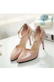 Women's Shoes Leatherette Stiletto Heel Heels Heels Wedding / Party & Evening Black / Pink / White / Silver / Gold