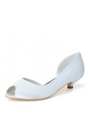 Women's Wedding Shoes Peep Toe Heels Wedding/Party & Evening Black/Blue/Pink/Purple/Ivory/White/Silver