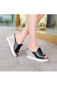 Women's Shoes Wedges Heels/Platform/Sling back/Open Toe Sandals Dress Black/Blue/Pink/White