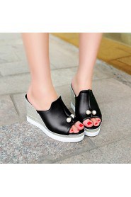 Women's Shoes Wedges Heels/Platform/Sling back/Open Toe Sandals Dress Black/Blue/Pink/White