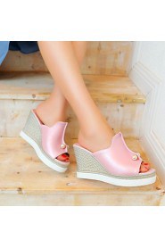 Women's Shoes Wedges Heels/Platform/Sling back/Open Toe Sandals Dress Black/Blue/Pink/White