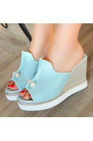 Women's Shoes Wedges Heels/Platform/Sling back/Open Toe Sandals Dress Black/Blue/Pink/White