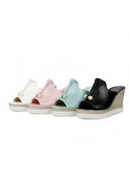 Women's Shoes Wedges Heels/Platform/Sling back/Open Toe Sandals Dress Black/Blue/Pink/White