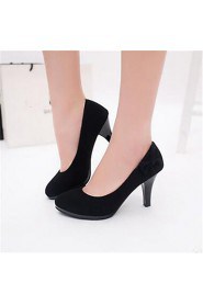 Women's Shoes Synthetic Chunky Heel Heels Heels Office & Career Black