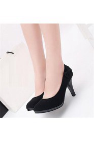 Women's Shoes Synthetic Chunky Heel Heels Heels Office & Career Black