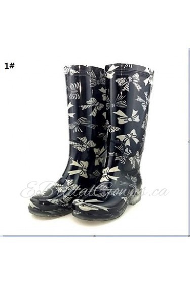 Women's Shoes Silicone Flat Heel Rain Boots Flats / Boots Outdoor 1 /2