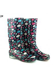 Women's Shoes Silicone Flat Heel Rain Boots Flats / Boots Outdoor 1 /2