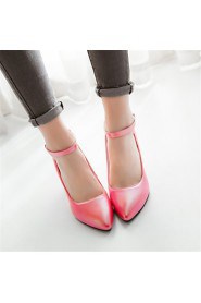 Women's Shoes Leatherette Wedge Heel Wedges Heels Wedding / Party & Evening / Casual Black / Red / White