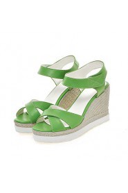 Women's Shoes Wedges Heels /Platform/Sling back/Open Toe Sandals Dress Black/Pink/White/Dark Green/Light Green