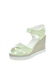 Women's Shoes Wedges Heels /Platform/Sling back/Open Toe Sandals Dress Black/Pink/White/Dark Green/Light Green