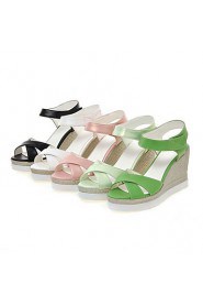 Women's Shoes Wedges Heels /Platform/Sling back/Open Toe Sandals Dress Black/Pink/White/Dark Green/Light Green