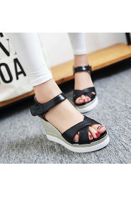 Women's Shoes Wedges Heels /Platform/Sling back/Open Toe Sandals Dress Black/Pink/White/Dark Green/Light Green