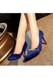 Women's Shoes Leatherette Stiletto Heel Heels Heels Wedding / Party & Evening Black / Red / Royal Blue