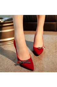 Women's Shoes Leatherette Stiletto Heel Heels Heels Wedding / Party & Evening Black / Red / Royal Blue