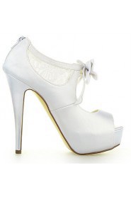 Women's Wedding Shoes Peep Toe/Heels/Platform Heels Wedding Ivory/Champagne/White