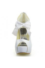 Women's Wedding Shoes Peep Toe/Heels/Platform Heels Wedding Ivory/Champagne/White