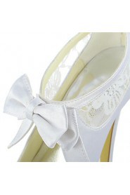 Women's Wedding Shoes Peep Toe/Heels/Platform Heels Wedding Ivory/Champagne/White