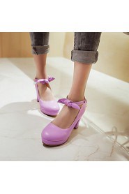 Women's Shoes Chunky Heel Round Toe Pumps Dress Shoes More Colors Available