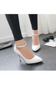 Women's Shoes Heel Heels / Pointed Toe Heels Office & Career / Dress / Casual Black / Pink / Red / White