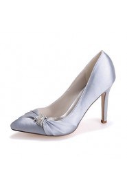 Women's Shoes Silk Stiletto Heel Pointed Toe Pumps/Heels Wedding/Party & Evening Wedding Shoes More Colors available