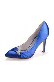 Women's Shoes Silk Stiletto Heel Pointed Toe Pumps/Heels Wedding/Party & Evening Wedding Shoes More Colors available