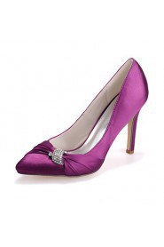 Women's Shoes Silk Stiletto Heel Pointed Toe Pumps/Heels Wedding/Party & Evening Wedding Shoes More Colors available