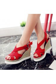 Women's Shoes Wedge Heel Wedges / Heels / Peep Toe / Platform / Slingback / Gladiator Sandals Dress / Casual