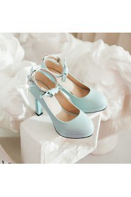 Women's Shoes Stiletto Heel Heels / Platform / Round Toe Heels Party & Evening / Dress Blue / Pink / Beige