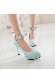 Women's Shoes Stiletto Heel Heels / Platform / Round Toe Heels Party & Evening / Dress Blue / Pink / Beige