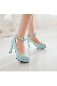 Women's Shoes Stiletto Heel Heels / Platform / Round Toe Heels Party & Evening / Dress Blue / Pink / Beige