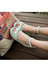 Women's Shoes Wedges / Heels / Peep Toe / Platform Sandals / Heels Outdoor / Dress / Casual Green / Pink / Beige