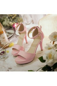 Women's Shoes Stiletto Heels/Platform/Sling back/Open Toe Sandals Party & Evening/Dress Black/Pink/White