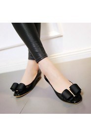 Women's Shoes PU Flat Heel Moccasin / Comfort / Square Toe / Closed Toe Flats Office & Career / Dress / Casual