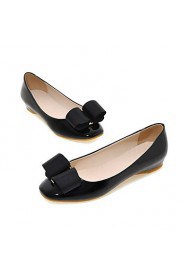 Women's Shoes PU Flat Heel Moccasin / Comfort / Square Toe / Closed Toe Flats Office & Career / Dress / Casual