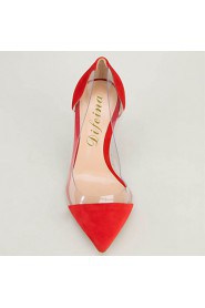 Women's Shoes Fleece Stiletto Heel Heels / Pointed Toe Heels Party & Evening / Dress / Casual Multi-color