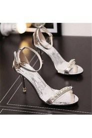 Women's Shoes Synthetic Chunky Heel Heels Heels Office & Career / Dress Pink / Silver / Gold