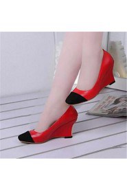 Women's Shoes Wedge Heel Wedges Heels Party & Evening / Dress Blue / Red / Beige