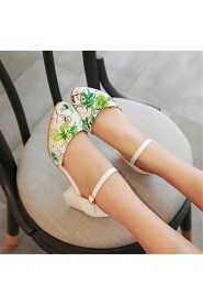 Women's Shoes Leatherette Chunky Heel Heels Sandals Wedding / Party & Evening / Dress / Casual Black / Green