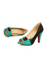 Women's Shoes Stiletto Heel Peep Toe Pumps with Split Joint Shoes Dress More Colors available