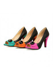 Women's Shoes Stiletto Heel Peep Toe Pumps with Split Joint Shoes Dress More Colors available