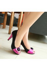 Women's Shoes Stiletto Heel Peep Toe Pumps with Split Joint Shoes Dress More Colors available