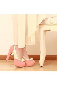 Women's Shoes Round Toe Chunky Heel Pumps Shoes More Colors Available