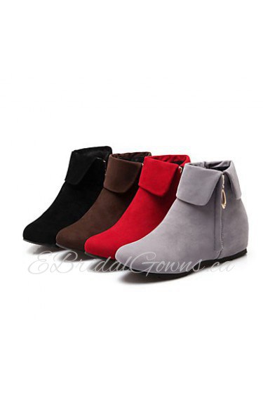 Women's Shoes Wedge Heel Round Toe Booties More Colors available