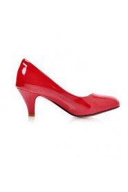 Women's Shoes Leatherette Kitten Heel Heels Heels Dress Red / White