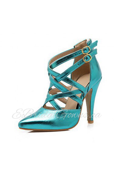 Women's Shoes Stiletto Heel Heels / Pointed Toe Heels Wedding / Party & Evening Blue / Pink / Silver