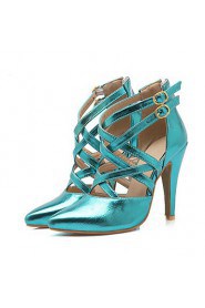 Women's Shoes Stiletto Heel Heels / Pointed Toe Heels Wedding / Party & Evening Blue / Pink / Silver