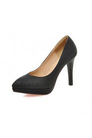 Women's Shoes Glitter/Stiletto Heel Heels/Platform/Pointed Toe Heels Party & Evening/Dress Black/Blue/Purple