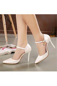 Women's Shoes Leatherette Stiletto Heel Heels Heels Wedding / Party & Evening Pink / White